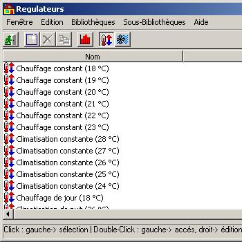 Ecran des r�gulateurs de temp�rature de KoZiBat